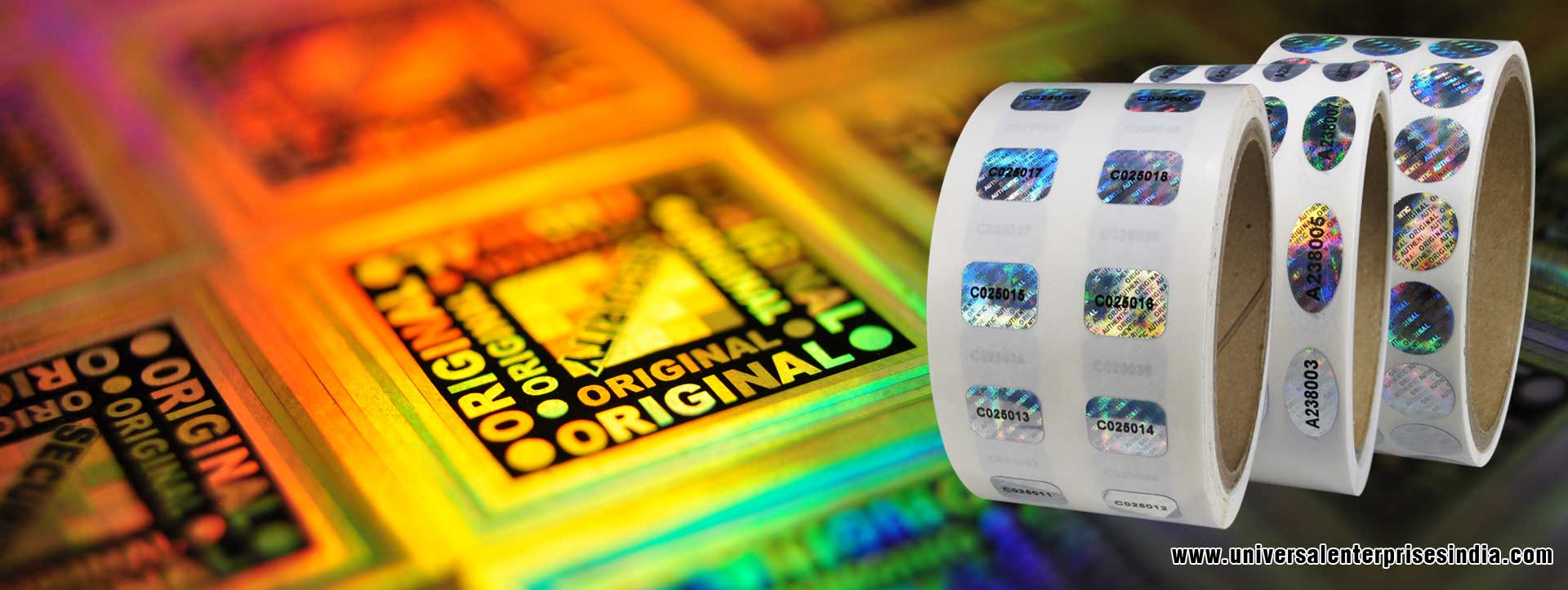 Hologram Labels Hologram Stickers Hologram with Barcodes manufacturers suppliers dealers in ludhiana Punjab India